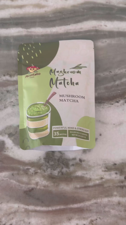 Mushendo 6 Mushroom Matcha | 3.02 Oz (87.5 G) | 35 Servings